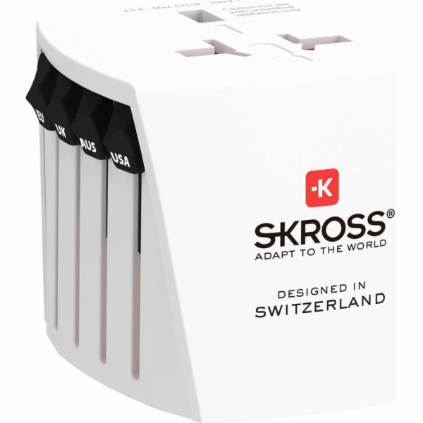 SKROSS cestovní adaptér MUV Micro, univerzální, neuzemněný