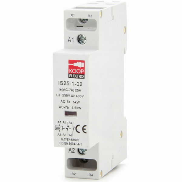 KOOP Elektro Modulární stykač 25-02 25A 2NC 230V 1P 1-FAZ...