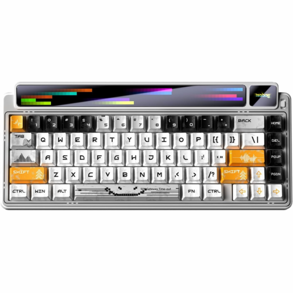 Klávesnice AULA Gasket AMG65 White LightFeather RGB