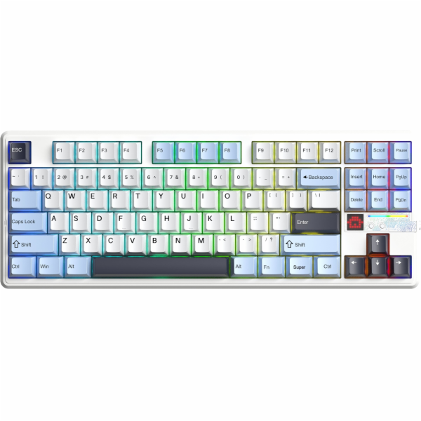Klávesnice AULA Gasket F87 Pro V2 Glacier Blue Star Vecto...