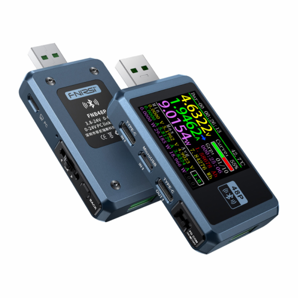 FNIRSI FNB48P BT Tester USB portů s Bluetooth