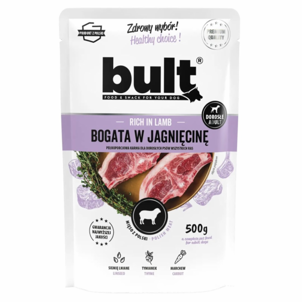 BULT Bohaté na jehněčí – mokré krmivo pro psy – 500 g