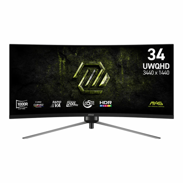 MSI MAG/345CQRF E20/34"/VA/UWQHD/200Hz/0,5ms/Černá/3R
