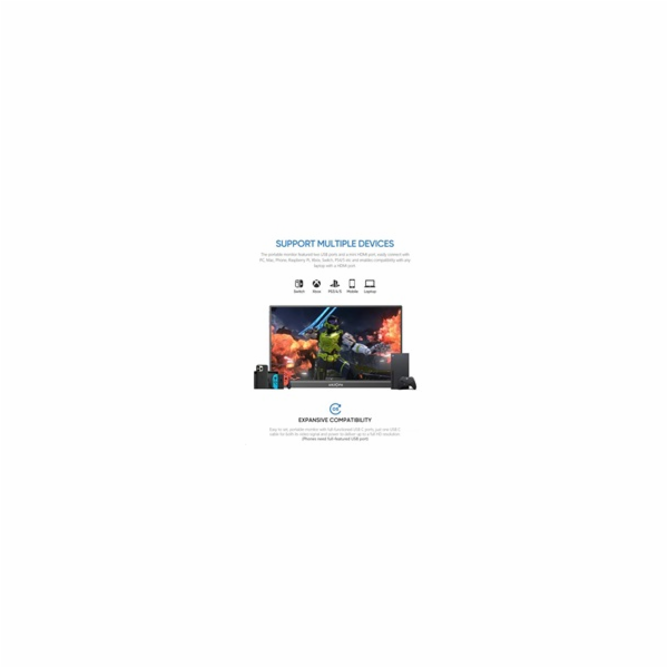 Arzopa Z1FC Portable Monitor 16.1" 144hz IPS Full HD 1080...