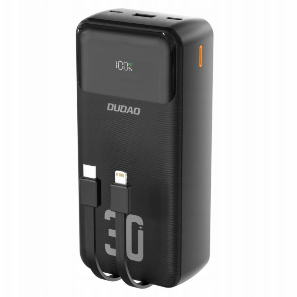 Dudao Powerbanka K15Max 30000mAh 22,5 Wattů, černá