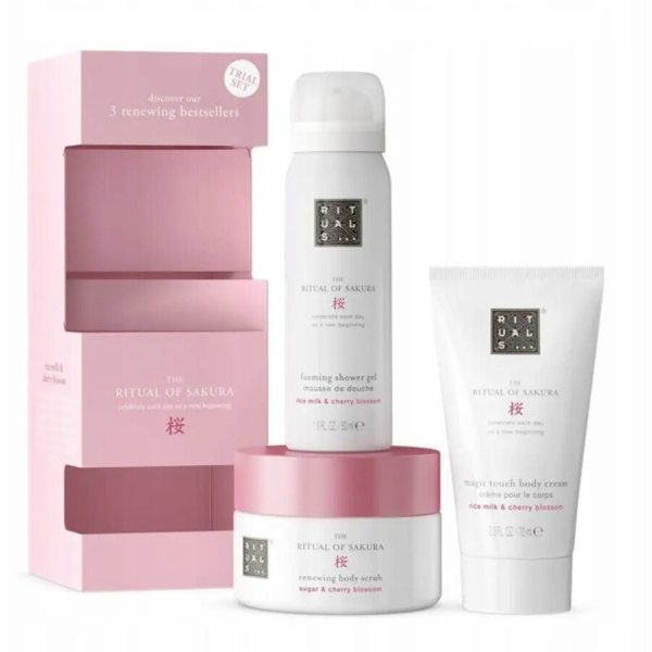 Rituals _SET tělový peeling Ritual of Sakura 125 g + pěni...