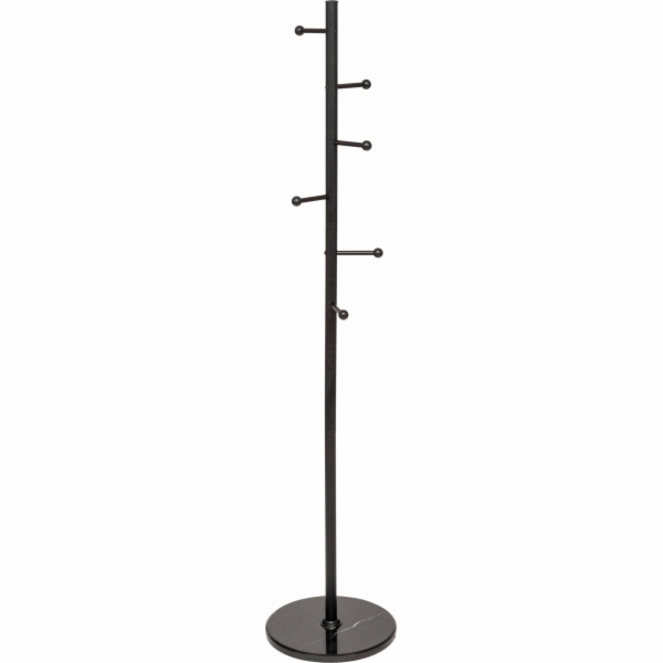 Věšák BLACKMARBLE se 6 kovovými háčky, 173 cm