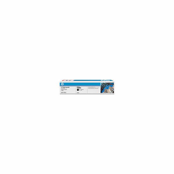 HP 126A Black LJ Toner Cart, CE310A (1,200 pages)