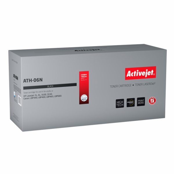 Activejet ATH-06N (náhrada za HP 06A C3906A, Canon EP-A; ...
