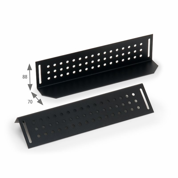 Nosné ližiny pro rack hl.600mm (L=380mm)-pár černé