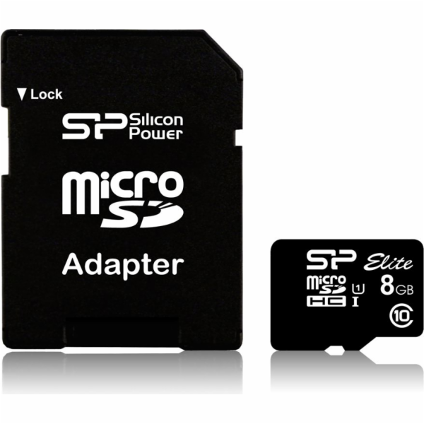 Silicon Power Elite 8GB microSDHC UHS-I  paměť flash Tříd...