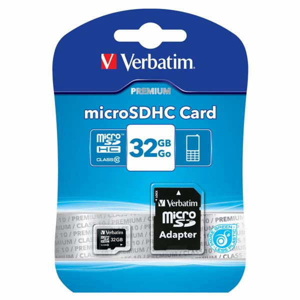 Verbatim microSDHC 32GB Class 10 UHS-I vc. adapteru