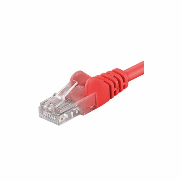PremiumCord Patch kabel UTP RJ45-RJ45 level 5e 3m červená