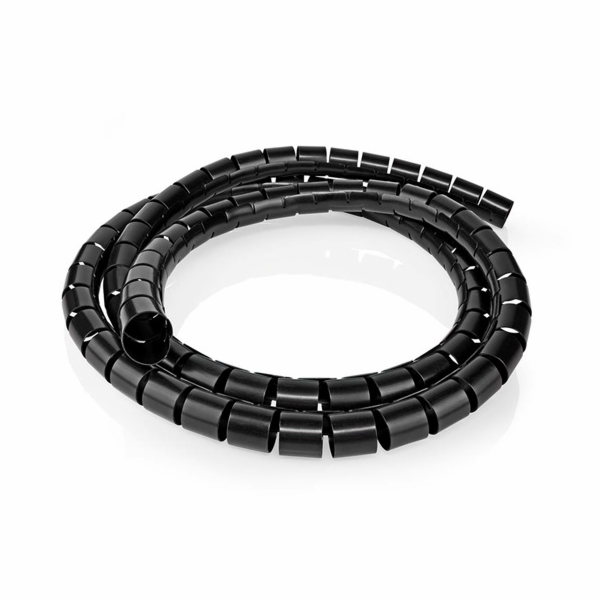 Páska spirálová k organizaci kabeláže 7,5-60mm 10m ČERNÁ