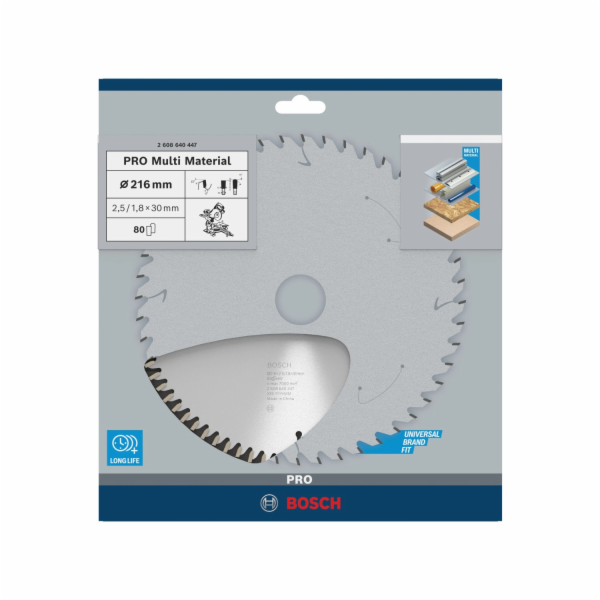 Bosch pilové kotouče Multi Material 216x30x2,5/1,8x80z (2...