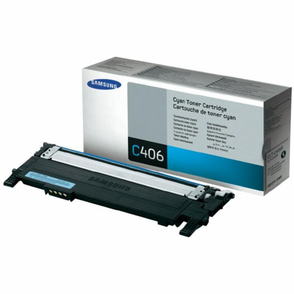 HP - Samsung CLT-C406S Cyan Toner Cartridg (1,000 pages)