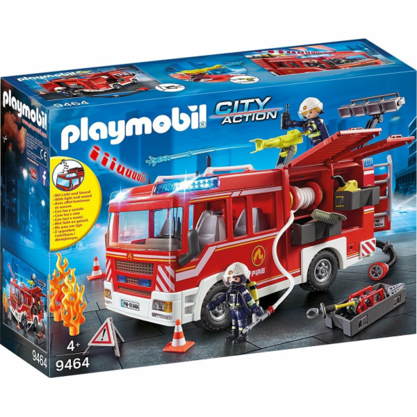 Hasičské auto se stříkačkou Playmobil, Hasiči, 37 dílků