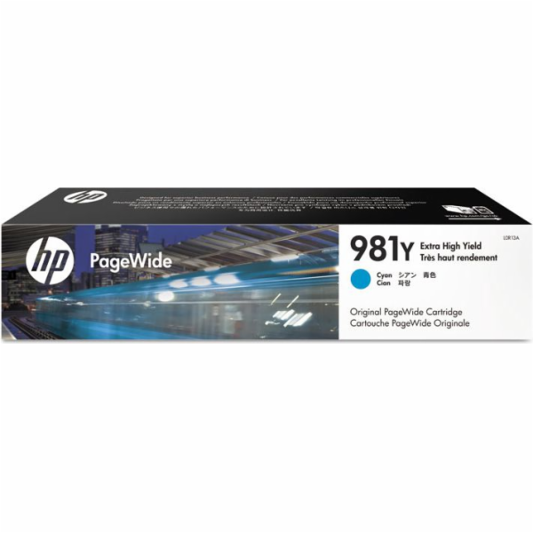 HP Azurová inkoustová kazeta č. 981Y (L0R13A)