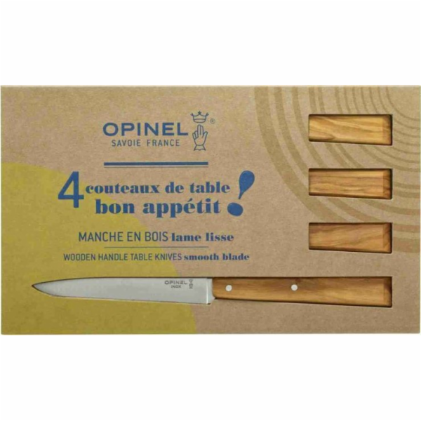 Opinel sada priborovych nožů c125 Bon Appetit prirodni
