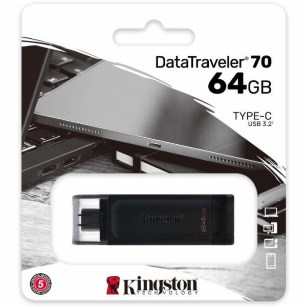 Kingston Flash Disk 64GB DataTraveler DT70 (USB-C)