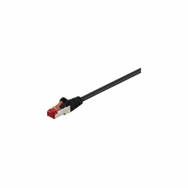 Goobay Propojovací kabel Cat.6 S/STP (černý, 10 metrů)
