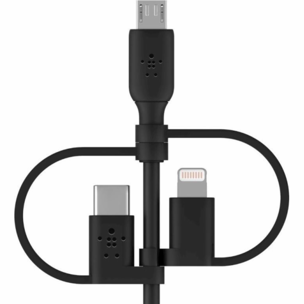 Belkin BOOST Charge univ. kabel  1,2m Lightn./Micro/USB-C...