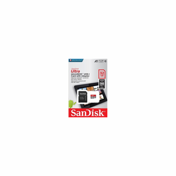 SanDisk MicroSDHC karta 32GB Ultra (120MB/s, A1 Class 10 ...