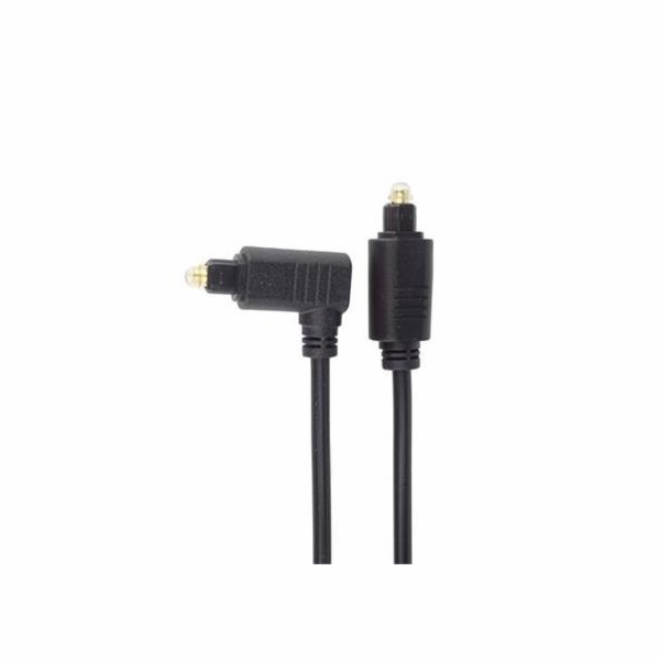 Optický kabel Toslink - Toslink 90°, OD:4mm, 1m