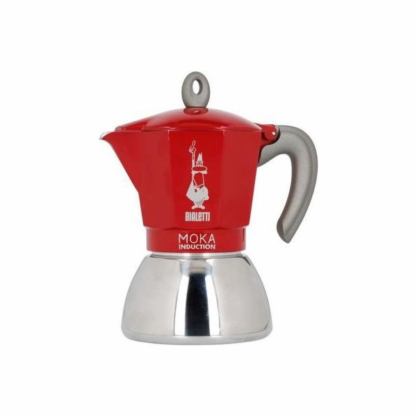 Bialetti Moka Induction Červená 6 šálků 