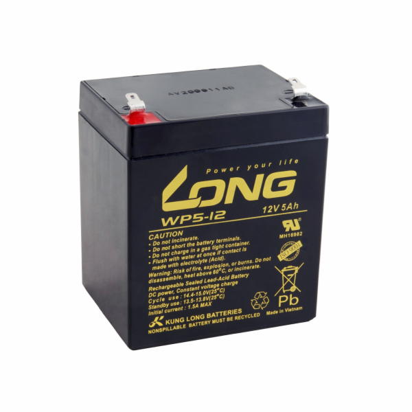 Baterie Avacom Long 12V 5Ah olověný akumulátor F1 (WP5-12...