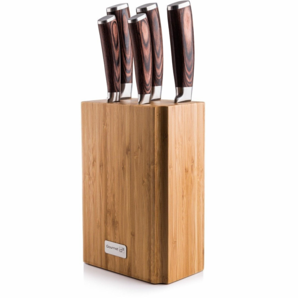 Sada nožů G21 Gourmet Nature 5 ks + bambusový blok