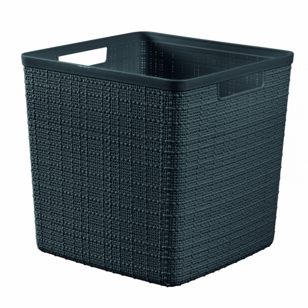 Box Curver Jute Cube 17L šedý