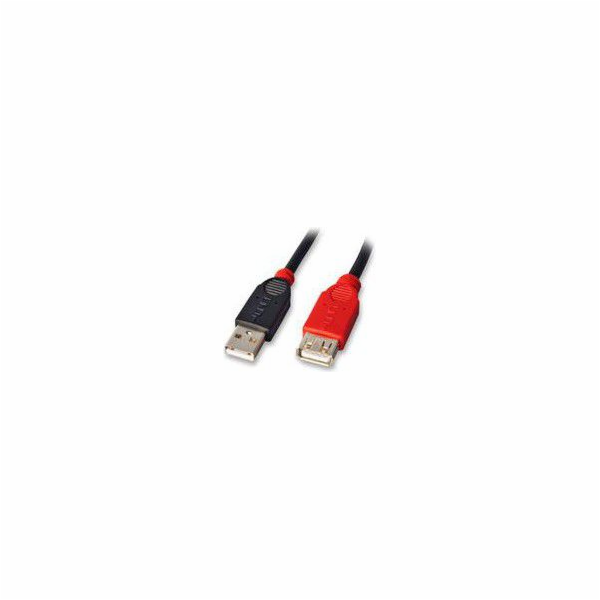 Lindy USB 2.0 aktivní prodlužovací kabel Slim, USB-A same...