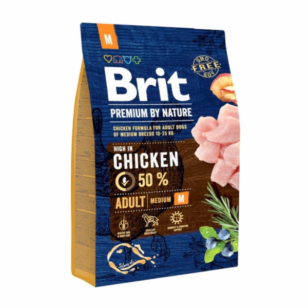 Brit Premium By Nature Adult M Medium 3kg