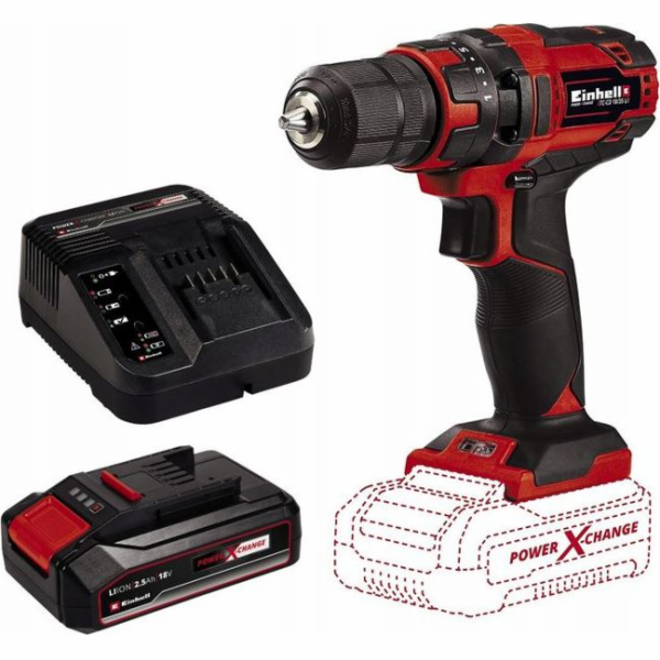 Einhell akumulátorová vrtačka/šroubovák TC-CD 18/35 Li, 18V
