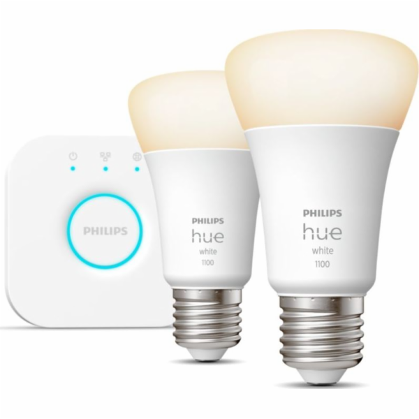 Philips Hue White startovací sada E27, LED žárovka