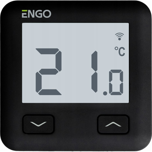 Internetový regulátor teploty, WI-FI, 230V, černý