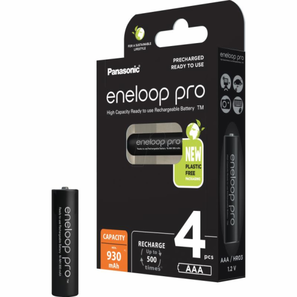 Dobíjecí baterie PANASONIC ENELOOP PRO AAA 930 mAh 4 szt ...