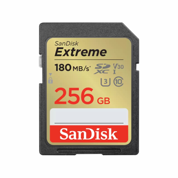 Paměťová karta Sandisk Extreme 256 GB SDXC 180 MB/s / 130...