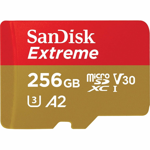 Sandisk Extreme 256 GB microSDXC (UHS-I U3, Class 10, V30...