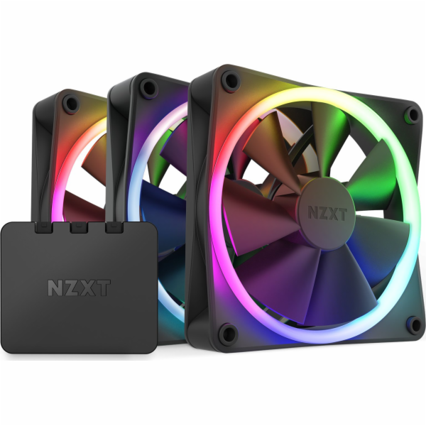 NZXT F120 RGB Triple Pack 120x120x26 (černá, 3 kusy včetn...