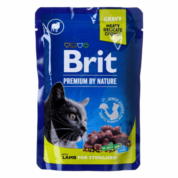 BRIT Premium by nature Sterilised Lamb - mokré krmivo pro...
