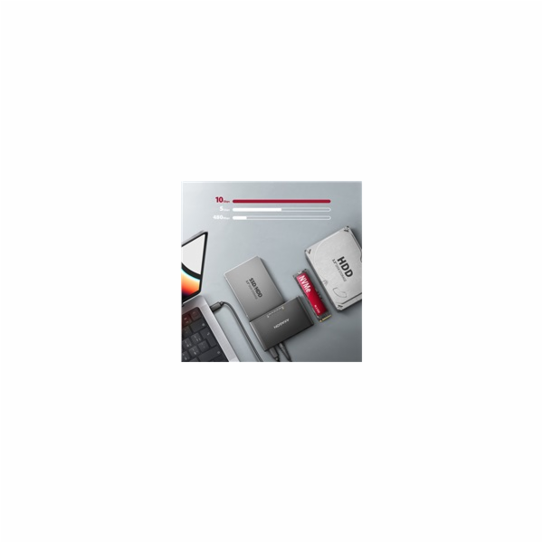AXAGON ADSA-CC USB-C 10Gbps - NVMe M.2 SSD & SATA 2.5"/3....