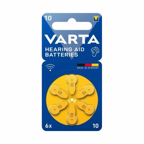 1x6 Varta Hearing Aid Batteries  Type 10             2461...