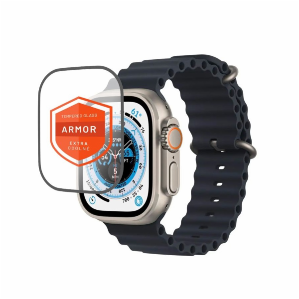 Tvrzené sklo FIXED Armor s aplikátorem pro Apple Watch Ul...
