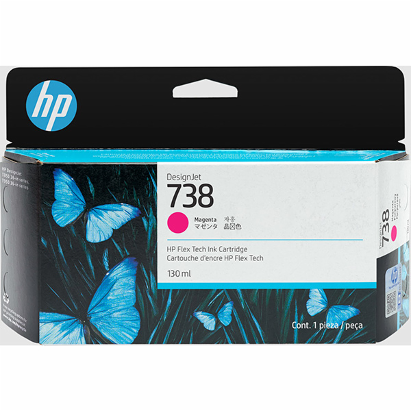 HP 738 - 130 ml - purpurová - originální - DesignJet - in...