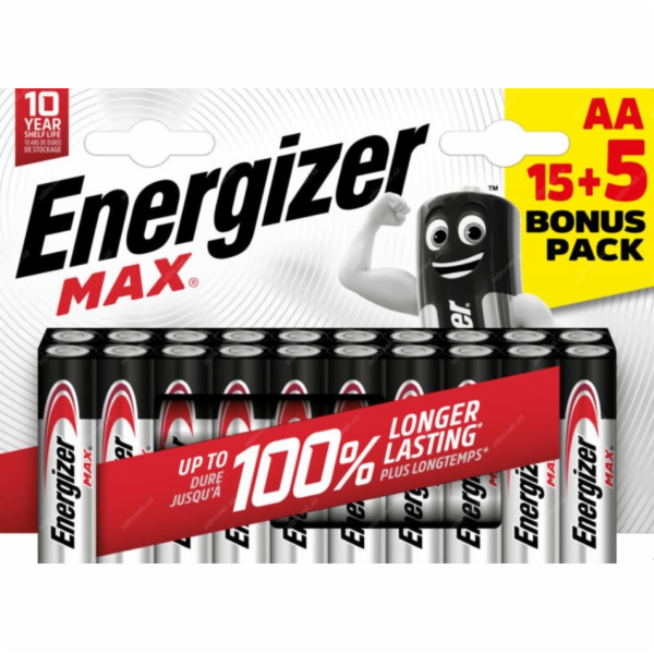 Energizer MAX - Tužka AA/15+5 zdarma