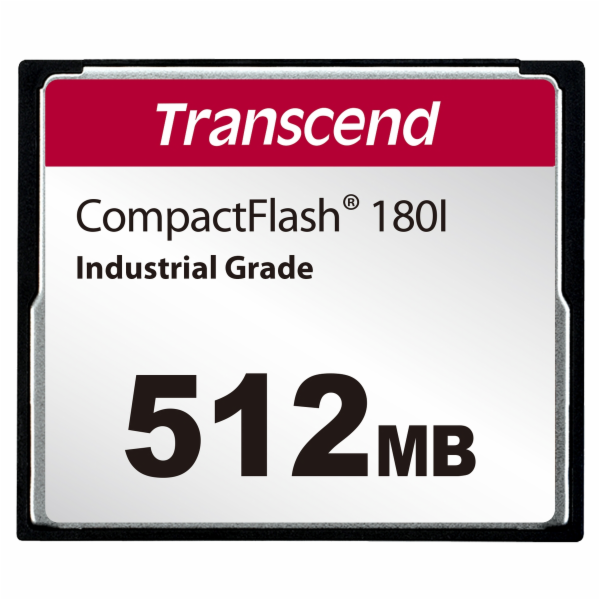 TRANSCEND CompactFlash Card CF180I, 512MB, SLC mode WD-15...