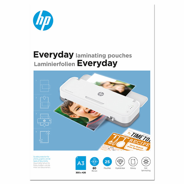 HP Everyday Lamin. folie A3  80 Micron, 25 ks.