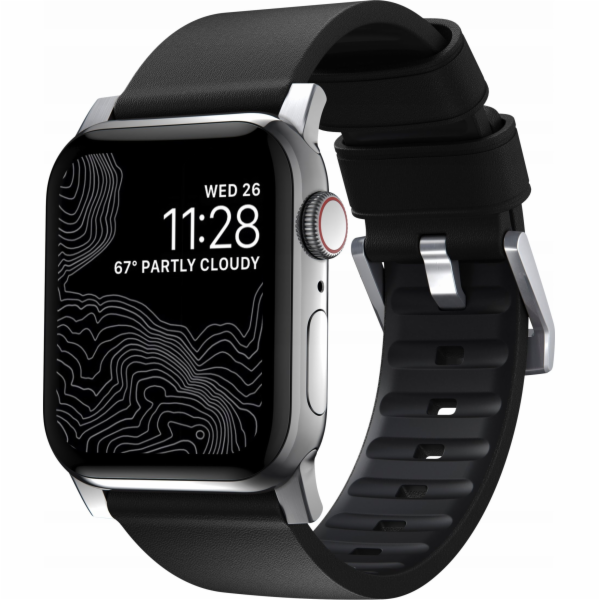 Nomad Nomad Active Strap Pro Black, stříbrný - AW 44/42 mm